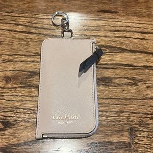 Kate Spade EUC Keychain/Lanyard Card Holder and Coin Purse